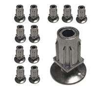 12 x 30mm PUSH IN FEET FOR STAINLESS STEEL SQUARE TABLE LEGS ADJUSTABLE FEET FOOT TABLE SINK UNIT