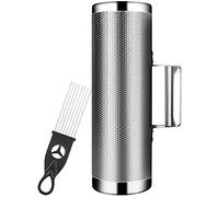 12" x 4" Metal Guiro Shaker Stainless Steel Guiro Instruments with Scraper Musical Instruments Latin Percussion Instrument