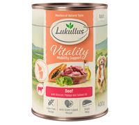 12 x 400g/800g Lukullus Vitality Wet Dog Food - 10 + 2 Free! * - Joints: Beef (Grain-Free) (12 x 400g)