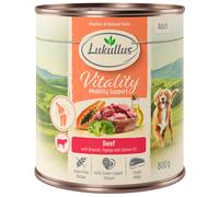 12 x 400g/800g Lukullus Vitality Wet Dog Food - 10 + 2 Free! * - Joints: Beef (Grain-Free) (12 x 800g)