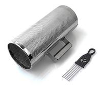 12" x 5" Metal Guiro Musical Instrument, HNBun Latin Percussion Instruments with Guiro Scraper, Stainless Steel Guiro Shaker Musical Training Tool for Bands, Concert, Stage Performance
