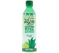 12 x 500ml Real Aloe Vera Pieces Drink Juice Vitamin C Mineral