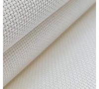 12" x 59" 18CT Counted Cotton Aida Cloth Cross Stitch Fabric… (Cream)