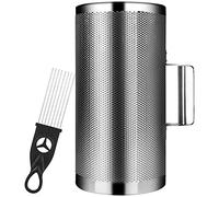 12" x 6" Metal Guiro Shaker Stainless Steel Guiro Instruments with Scraper Musical Instruments Latin Percussion Instrument