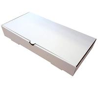 12" x 6" x 2" Plain White Fish and Chips Chippy Takeout Takeaway Die Cut Boxes Qty 50