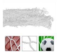 12 X 6Ft White Football Goal Nets Double Knotted Polypropylene Twine Nets Only