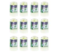 12 x 70g. GRACE NATURAL CRYSTAL DEODORANT ALOE VERA EXTRACT ALUM ROLL ON 24 HR.