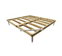 12 x 8 Feet Pressure Treated Wooden Shed Base - L235 x W350.6 x H7 cm Mercia Brown One Size