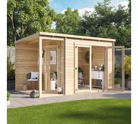 12 x 8 Log Cabin - BillyOh Porto Log Cabin - 28mm