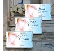 12 x 85g Cussons Mild Cream Bar Soap - Gentle Cleansing with a Nourishing Formula(Total 1020g)