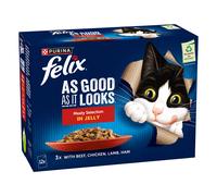 Felix As Good As It Looks 12 x 85g - Meaty Selection in Jelly