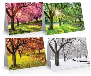 12 x A Note to Say Cards in Each of the Four Seasons: Various Styles (Photo)