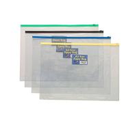12 x A3 Plastic Zippy Bags Strong Clear File Storage Document, Craft Files