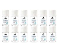 12 x adidas Fresh Endurance roll-on deodorant antiperspirant 72H extra freshness, extra long-lasting fresh aromatic citrus fragrances, protection against strong sweating and body odour, 50 ml (pack of