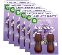 12 x Air Wick Relaxing Lavender Essential Mist Refill Air Freshener 20ml (6 x Twin Pack)