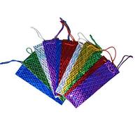 12 x Assorted Large Holographic Wine Bag Bottle Holder Carrier Gift Bags