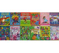 12 x Assorted Mini Activity Colour Sticker A6 Books Children Party Bag Fillers by WF Graham