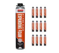 12 x B1 Fire Rated Foam Soudal Gun Grade Expanding Insulating PU Foam 750ml