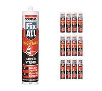 Black Soudal Fix All Turbo High Tack SMX Sealant Strong Bond Adhesive Polymer Silicone