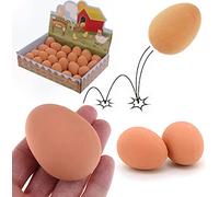 12 x Bouncy Eggs Rubber Balls - Fake Eggs