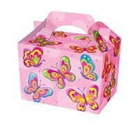 12 X Butterfly Design Party Lunch/Food Boxes by Playwrite