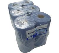 12 x Centre Feed Rolls Blue Tissue Paper Roll (2 Ply)
