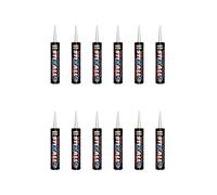 12 x Clear Everbuild Stixall MS Polymer Grab Sealant Adhesive - 290ml by Everbuild