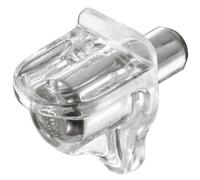 12 X Clear Glass Or Wood Shelf Support Brackets 3mm Hole Shelves