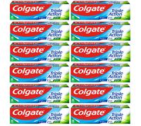 Triple Action Toothpaste 6 X 75ml: Cavity Protection, White Teeth & Fresh Breath - Not Suitable for Children Below 7 Years Old.
