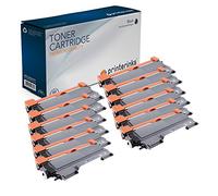 12 x Compatible TN2010 Laser Toner Cartridge For Brother DCP-7055 DCP-7057 HL-2130 HL-2132 HL-2135W Printers, 1000 Pages Yield