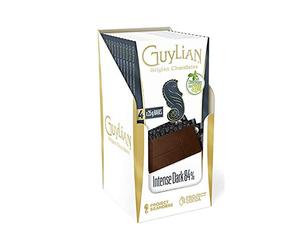 12 x Dark No Sugar Added Free GUYLIAN Belgian Chocolates Bar 100g
