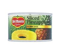 12 X DEL MONTE PINEAPPLE SLICES IN JUICE 220g (12 PACK BUNDLE)