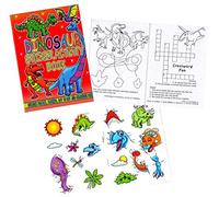 12 x Dinosaur Activity Sticker A6 Books Childrens Party Bag Fillers