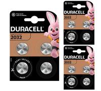 12 x Duracell 2032 Lithium Batteries 3V Coin Cell DL2032 CR2032 BR2032 4P