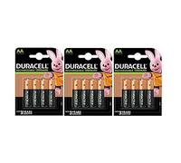 12 x Duracell AA Rechargeable Batteries 1300mAh (3 Blister Packs of 4 Batteries) 12 Rechargeable Batteries (HR6/DC1500)