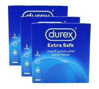 12 x Durex Easy-On 3pk Extra Safe Lubricated & Thicker Latex Total 36 Condoms