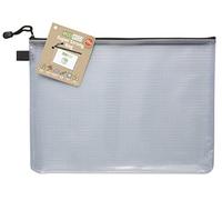 12 x eco-eco A4+ 95% Recycled Super Strong Bag Clear Mesh Tuff Case + Zip