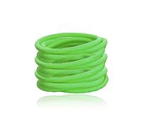 12 x Elastic Hair Bands/Bobbles by Lizzy® (Neon Green (Thick))