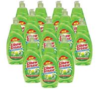 12 x Elbow Grease Apple Washing Up Liquid, 600ml, Fresh Apple Fragrance, Tough on Grease, Gentle on Hands