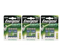 12 x Energizer AAA Rechargeable Power Plus Batteries mAh NiMH 700mAh LR03 HR03