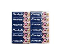 12 x Fixodent Plus Dual Premium Food Seal Denture Adhesive Cr.m 10x Stronger 40g