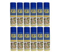 12 x Flea Spray for House Kills Flea Instantly Household Flea treatment for the home Dog Beds Cat Beds Hutches Kennels and Carpets Tick Protection Soft Furnishings 200ml