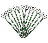 12 x Football HB Pencils With Large Ball Shaped Eraser Topper. Ideal Party Bag Filler, End of Term Gift, Student Gift or Stocking Filler