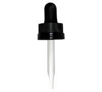 12 x Glass Dropper Dropper with Child Proof Cap and Black Rubber Head, 60mm Pipette Length (Including Rubber Head 77mm) Dropper Ideal for Essential Oils, Perfume Oils and Aromatherapy (Pack of 12)