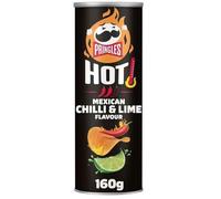 12 x Hot Mexican Chilli & Lime Flavour Crisps 160g "Deliciousness that brings a smile" Gift Hamper Treat For All Occasions