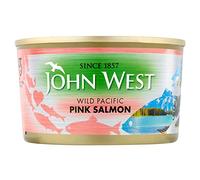 12 X JOHN WEST PINK SALMON 213g. 213g (12 PACK BUNDLE)