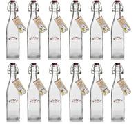 12 x Kilner Clip Top Glass Preserve Storage Bottle - 0.55 Litre