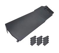 12 x Klober Contract Dry Verge Unit Pack for Gable/Apex Roof Tile Plastic End Cap - Right, Grey