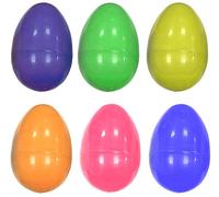 24 x Large Plastic Fillable Easter Eggs - Assorted Colour Refillable Eggs for Kids - Big Surprise Eggs to Fill with Sweets Chocolate & Toys - Ideal for Easter Egg Hunt, Party Games & Decorations