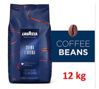 12 X LavAzza Crema E Aroma Coffee Beans | Premium Roasted Beans | 12x1kg Bundle